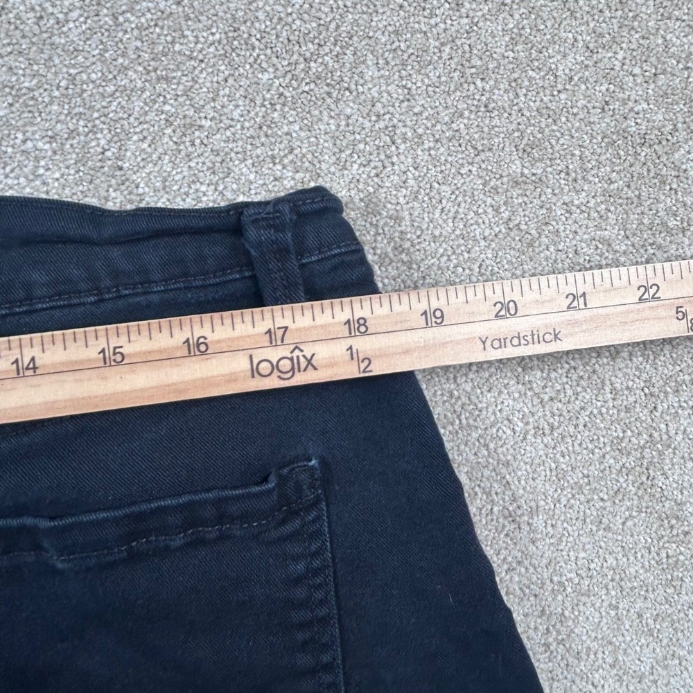 Gloria Vanderbilt Amanda Black Tapered Jeans Womens 18 Short High Rise Stretch - Picture 7 of 8